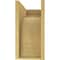 Ekena Millwork 8"W x 16"D x 16"H Classic Legacy Rough Cedar Woodgrain TimberThane Corbel, Primed Tan CORUR08X16X16LGYRCPR - alternate 4